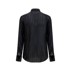 Gucci Black Silk Dress Shirt