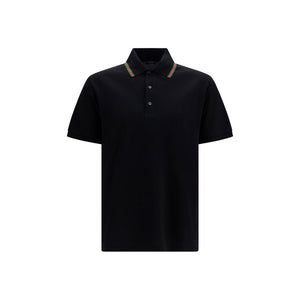 Gucci Black Cotton Polo Shirt