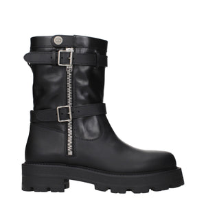 Christian Dior Black Leather Ankle Boots