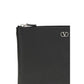 Valentino Garavani Black Calf Leather Bos Taurus Wallet