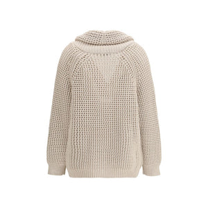 Brunello Cucinelli Beige Cotton Cardigan