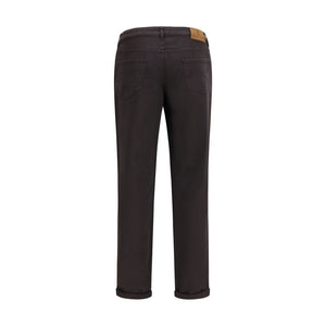 Brunello Cucinelli Brown Cotton Cropped Jeans