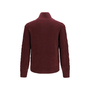 Brunello Cucinelli Bordeaux Cashmere Cardigan