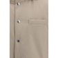Brunello Cucinelli Beige Wool Oves Aries Sleeveless Jacket