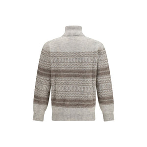 Brunello Cucinelli Gray Alpaca Vicugna Pacos Turtleneck