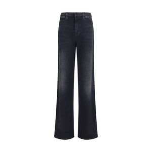 Gucci Black Cotton Straight-Leg Jeans