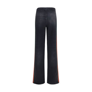Gucci Black Cotton Straight-Leg Jeans