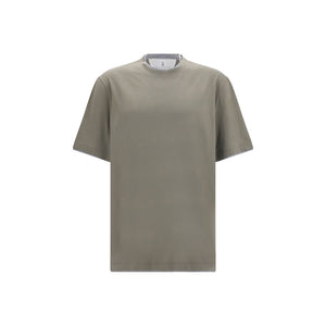 Brunello Cucinelli Bicolor Cotton T-Shirt