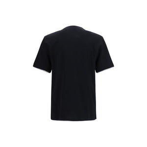 Brunello Cucinelli Black Cotton T-Shirt