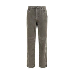 Brunello Cucinelli Bicolor Cotton Casual Pants