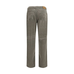Brunello Cucinelli Bicolor Cotton Casual Pants