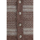 Brunello Cucinelli Bordeaux Alpaca Vicugna Pacos Cardigan