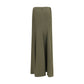 Alexander McQueen Bicolor Silk Long Skirt