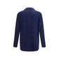 Brunello Cucinelli Blue Cashmere Full-Length Jacket