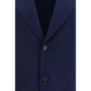 Brunello Cucinelli Blue Cashmere Full-Length Jacket