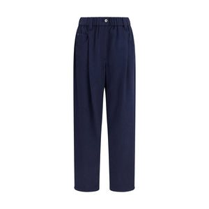 Brunello Cucinelli Blue Wool Oves Aries Pants