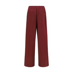 Brunello Cucinelli Bordeaux Cotton Athletic Pants
