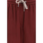 Brunello Cucinelli Bordeaux Cotton Athletic Pants