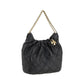 Tory Burch Black Calf Leather Bos Taurus Handbag