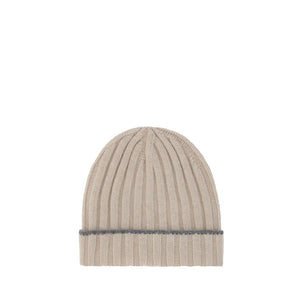 Brunello Cucinelli Brown Cashmere Beanie