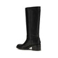 Chloé Black Calf Leather Bos Taurus Flat Boots