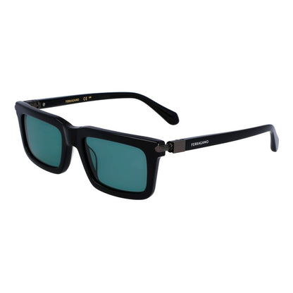 Ferragamo Black Acetate Sunglasses
