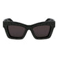Ferragamo Black Acetate Sunglasses