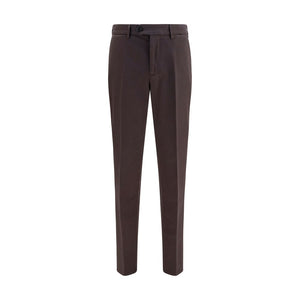 Brunello Cucinelli Brown Cotton Casual Pants