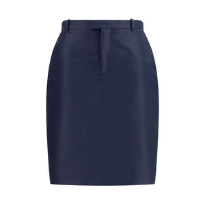 Gucci Blue Silk Skirt