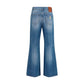 Valentino Garavani Blue Cotton Straight-Leg Jeans