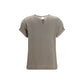 Brunello Cucinelli Beige Elastane Blouse