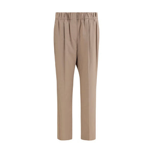 Brunello Cucinelli Beige Cotton Casual Pants