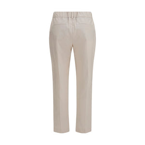 Brunello Cucinelli Beige Cotton Casual Pants