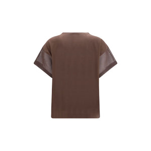 Brunello Cucinelli Brown Cotton T-Shirt