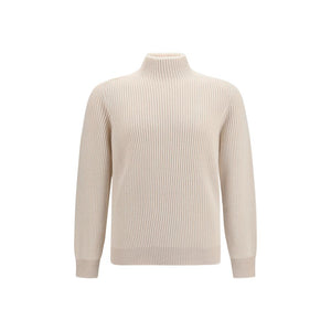 Brunello Cucinelli Beige Cashmere Turtleneck