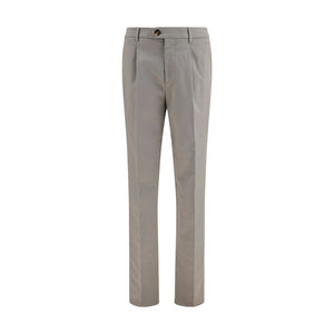 Brunello Cucinelli Bicolor Cotton Chino Pants