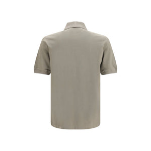 Brunello Cucinelli Bicolor Cotton Polo Shirt