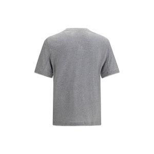 Brunello Cucinelli Gray Cotton T-Shirt