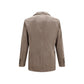 Brunello Cucinelli Gray Cotton Full-Length Jacket