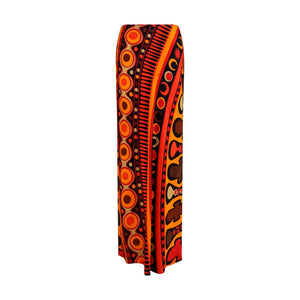 Emilio Pucci Orange Viscose Long Skirt