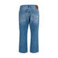 Valentino Garavani Blue Cotton Straight-Leg Jeans