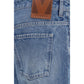 Valentino Garavani Blue Cotton Straight-Leg Jeans