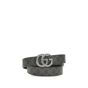 Gucci Black Calf Leather Bos Taurus Regular Belt