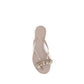 Valentino Garavani Beige Cotton Flip-Flop Sandals