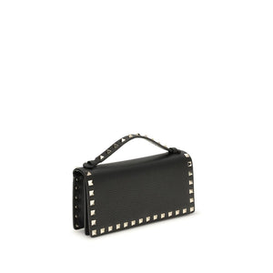 Valentino Garavani Black Calf Leather Bos Taurus Wallet