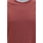 Brunello Cucinelli Bordeaux Cotton T-Shirt