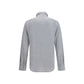 Brunello Cucinelli Blue Silk Dress Shirt