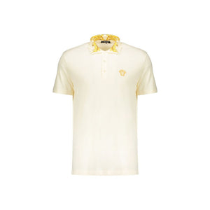 Versace Bicolor Cotton Polo Shirt