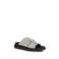 Alexander McQueen Gray Calf Leather Bos Taurus Platform Sandals