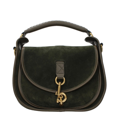 Burberry Green Leather Handbag